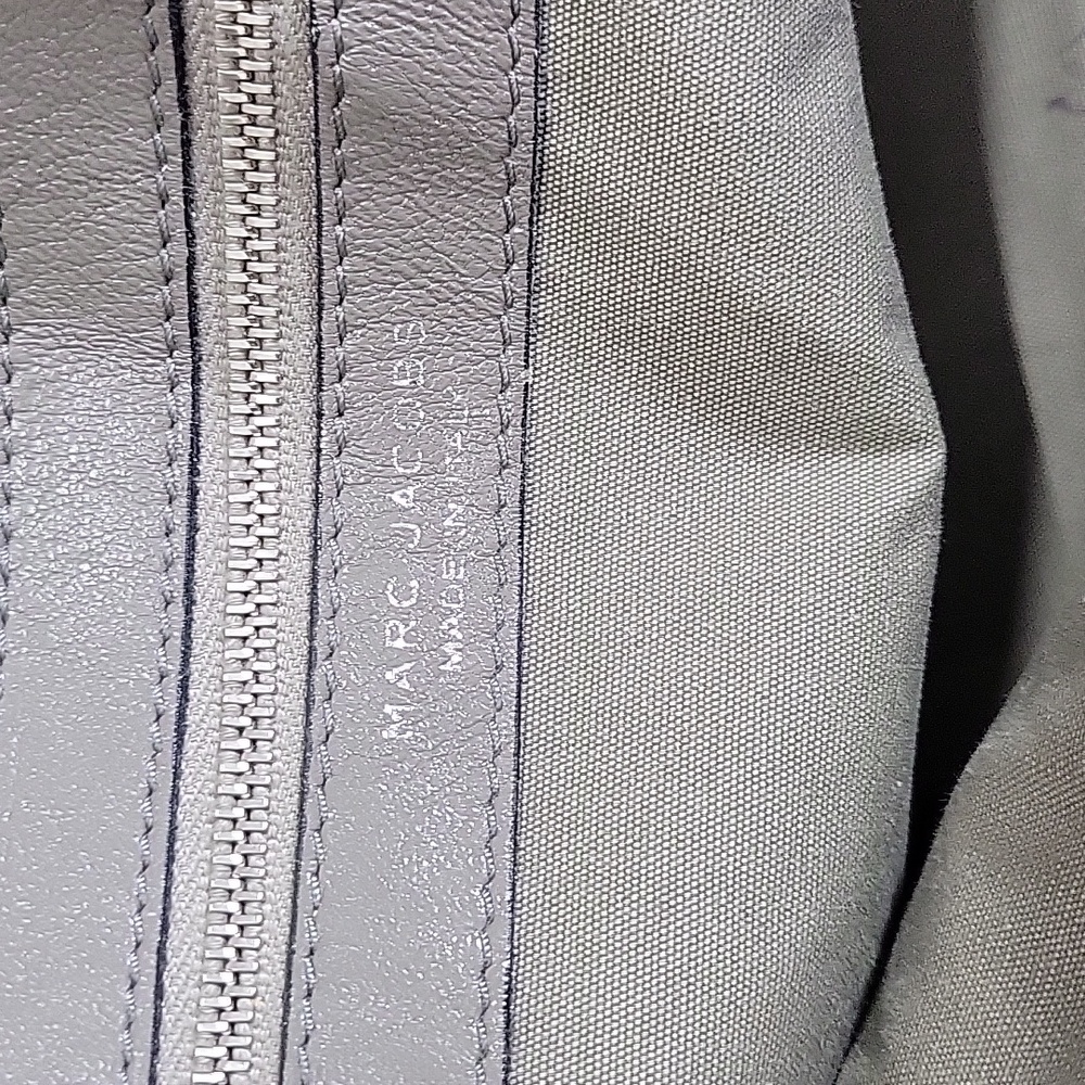 Marc Jacobs Gray Leather Satchel with Silver Hardware - Picture 14 of 15